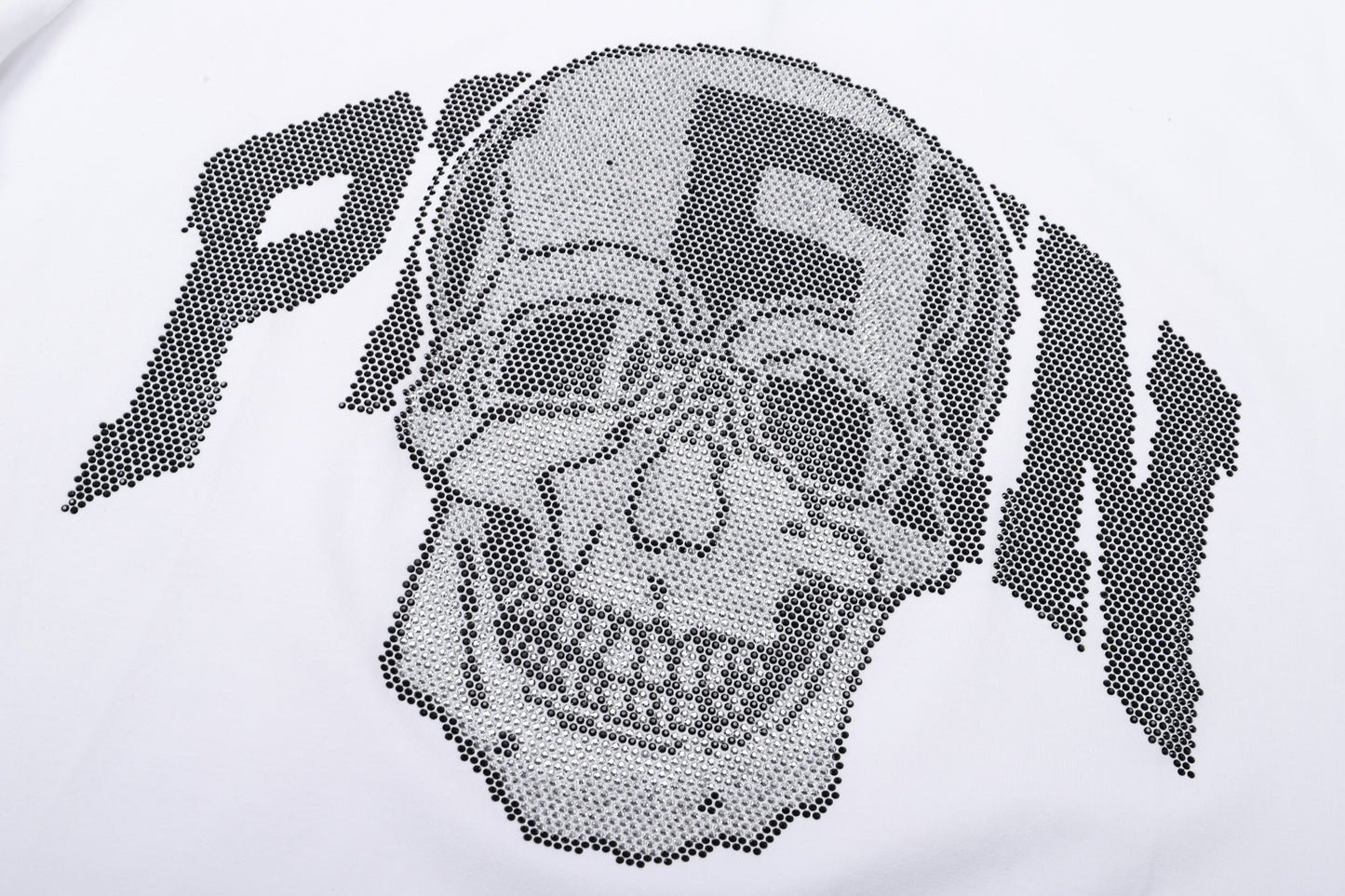 PHILIPP PLEIN T-Shirt mit Rundhalsausschnitt und Totenkopf-Print