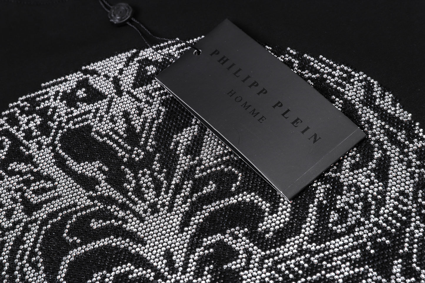 PHILIPP PLEIN T-Shirt mit Rundhalsausschnitt und Totenkopf-Print