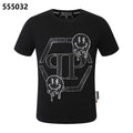 フィリッププレイン ラウンドネック Tシャツ カートゥーンスマイリーフェイスデザイン