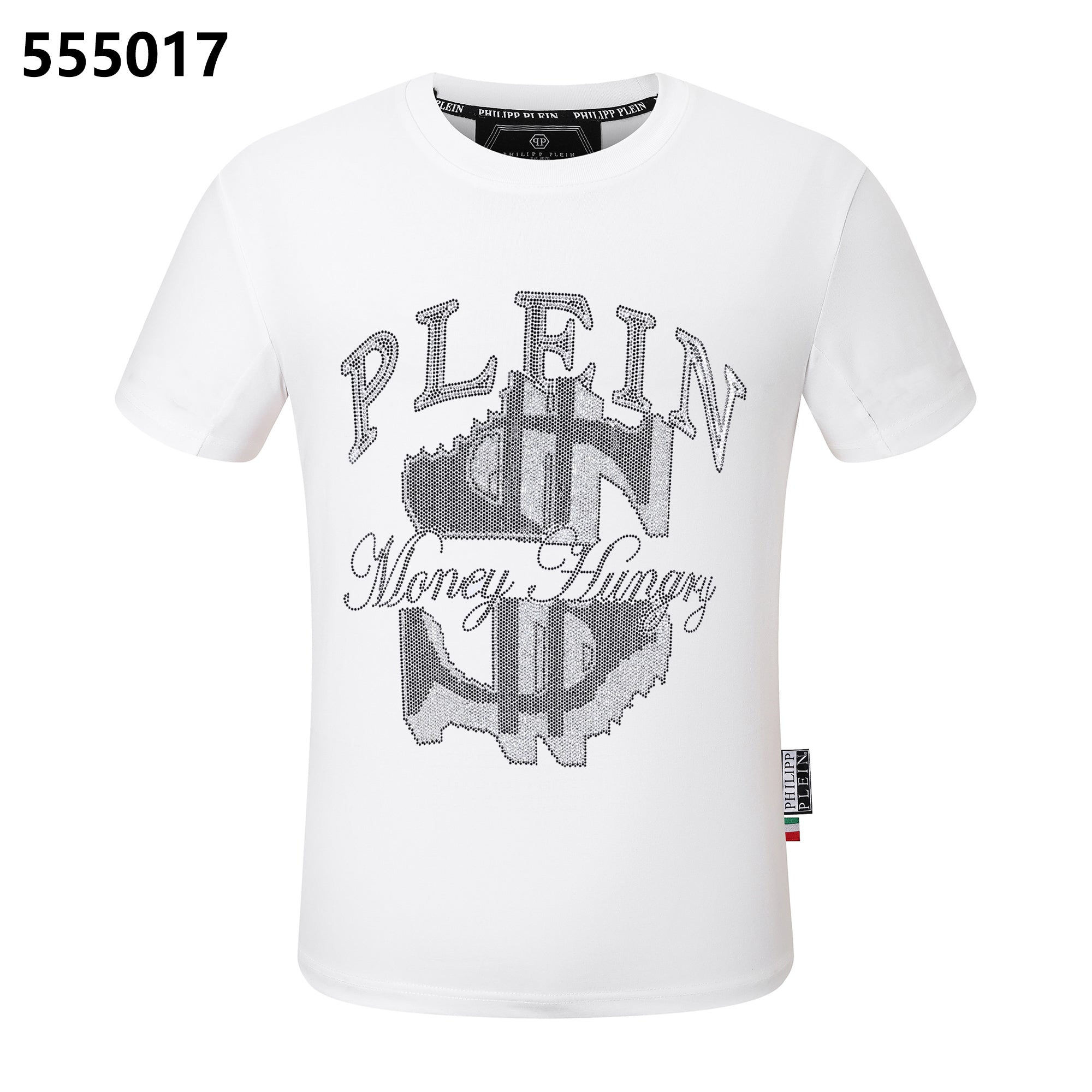 PHILIPP PLEIN Money ロゴ クルーネック Tシャツ