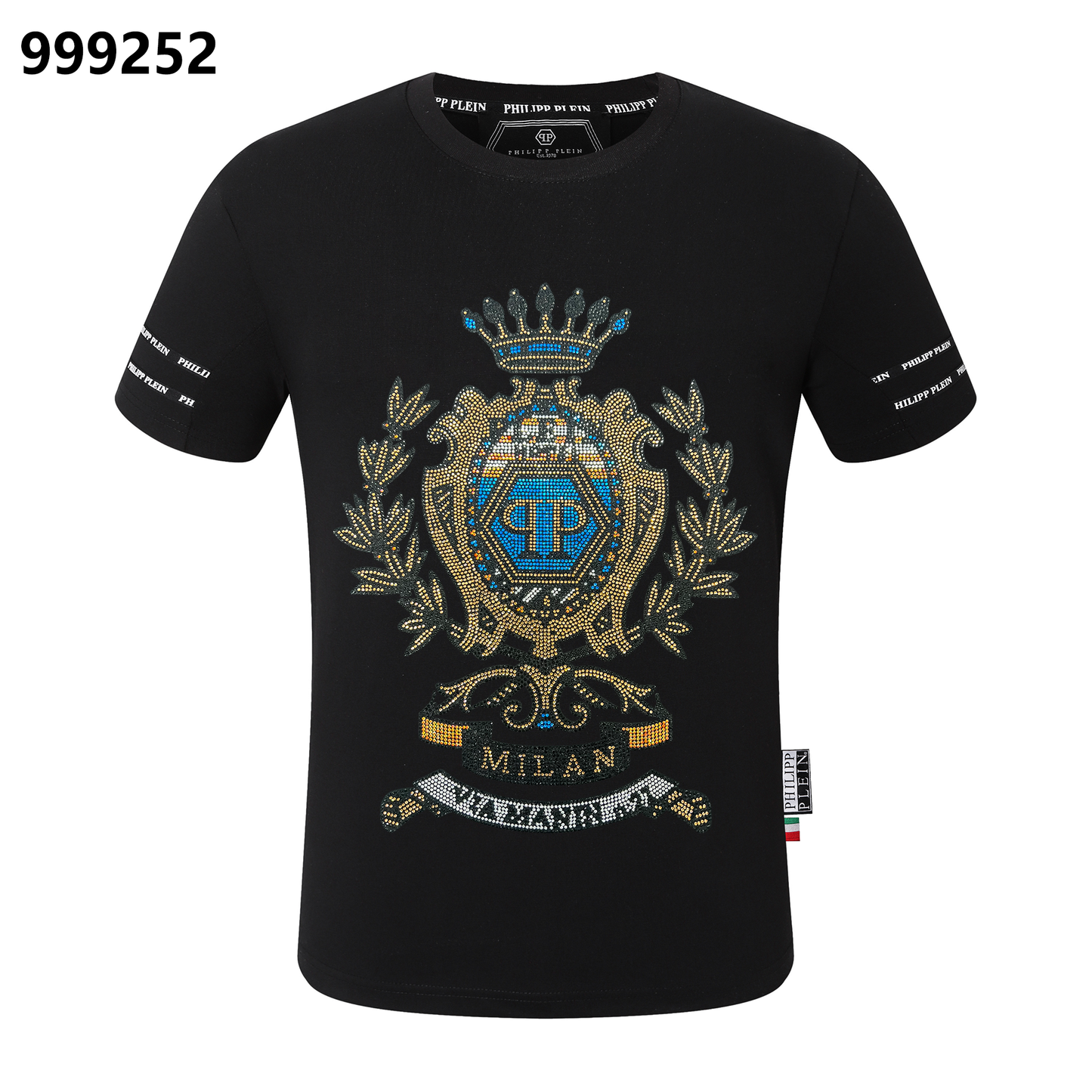 PHILIPP PLEIN T-Shirt mit Kronen-Print und Rundhalsausschnitt