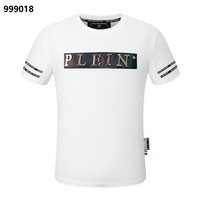 PHILIPP PLEIN Round-Neck T-Shirt with Metal Letters