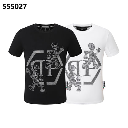 PHILIPP PLEIN Skeleton-Print Crew-Neck T-Shirt