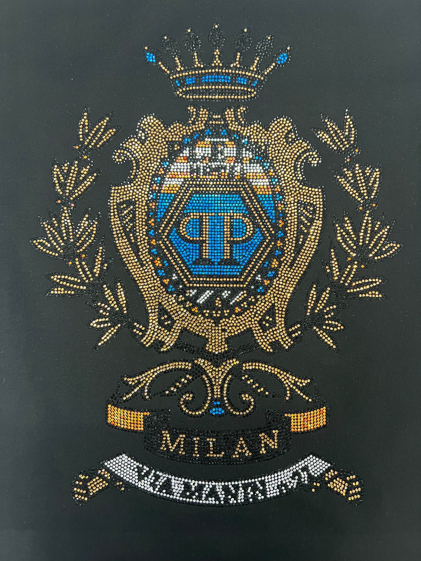 PHILIPP PLEIN T-Shirt mit Kronen-Print und Rundhalsausschnitt