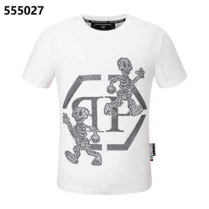 PHILIPP PLEIN Skeleton-Print Crew-Neck T-Shirt
