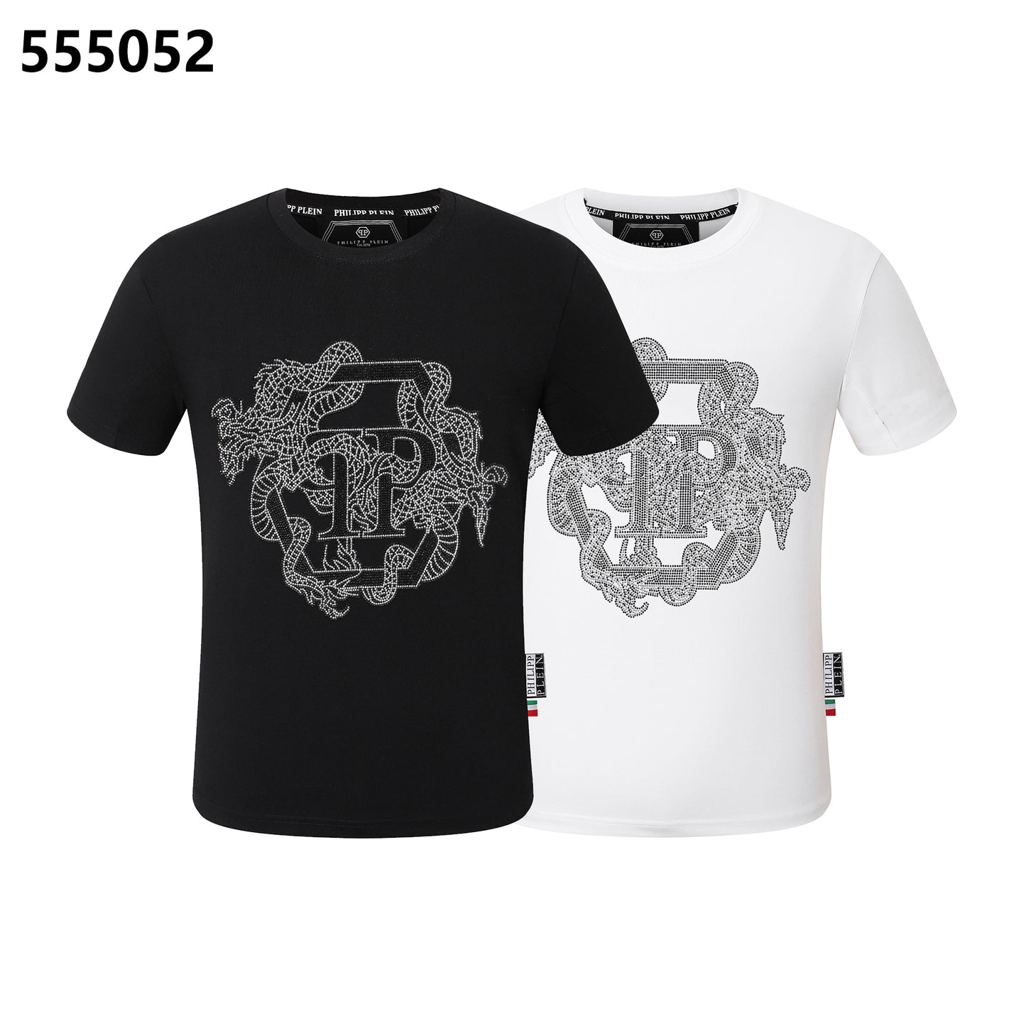 PHILIPP PLEIN Diamond-Embellished Crew-Neck T-Shirt