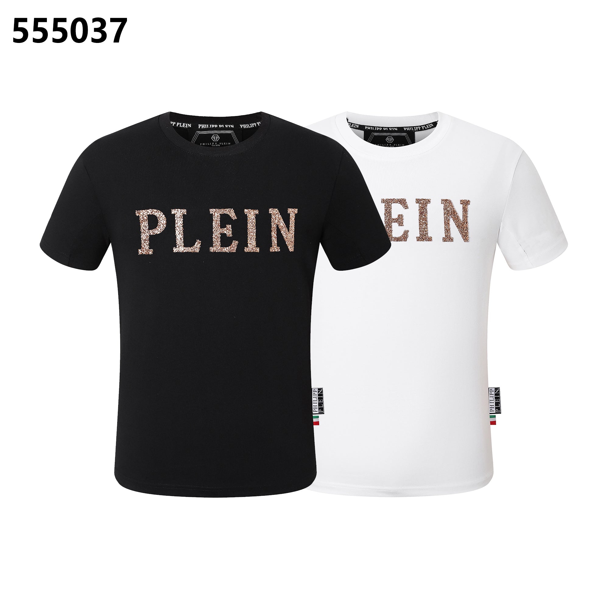 PHILIPP PLEIN レタープリント クルーネック Tシャツ