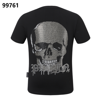 PHILIPP PLEIN Skull Sanskrit Rhinestone-Embellished Round-Neck T-Shirt