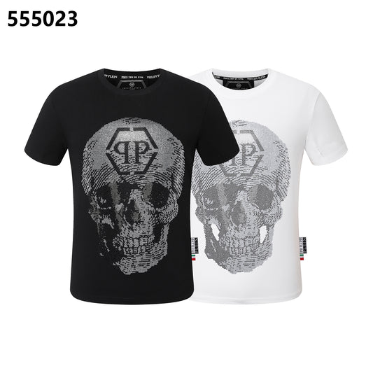 PHILIPP PLEIN Round-neck T-shirt with a skull design