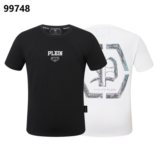 PHILIPP PLEIN Sanskrit Alphabet Rhinestone-Embellished Crew-Neck T-Shirt