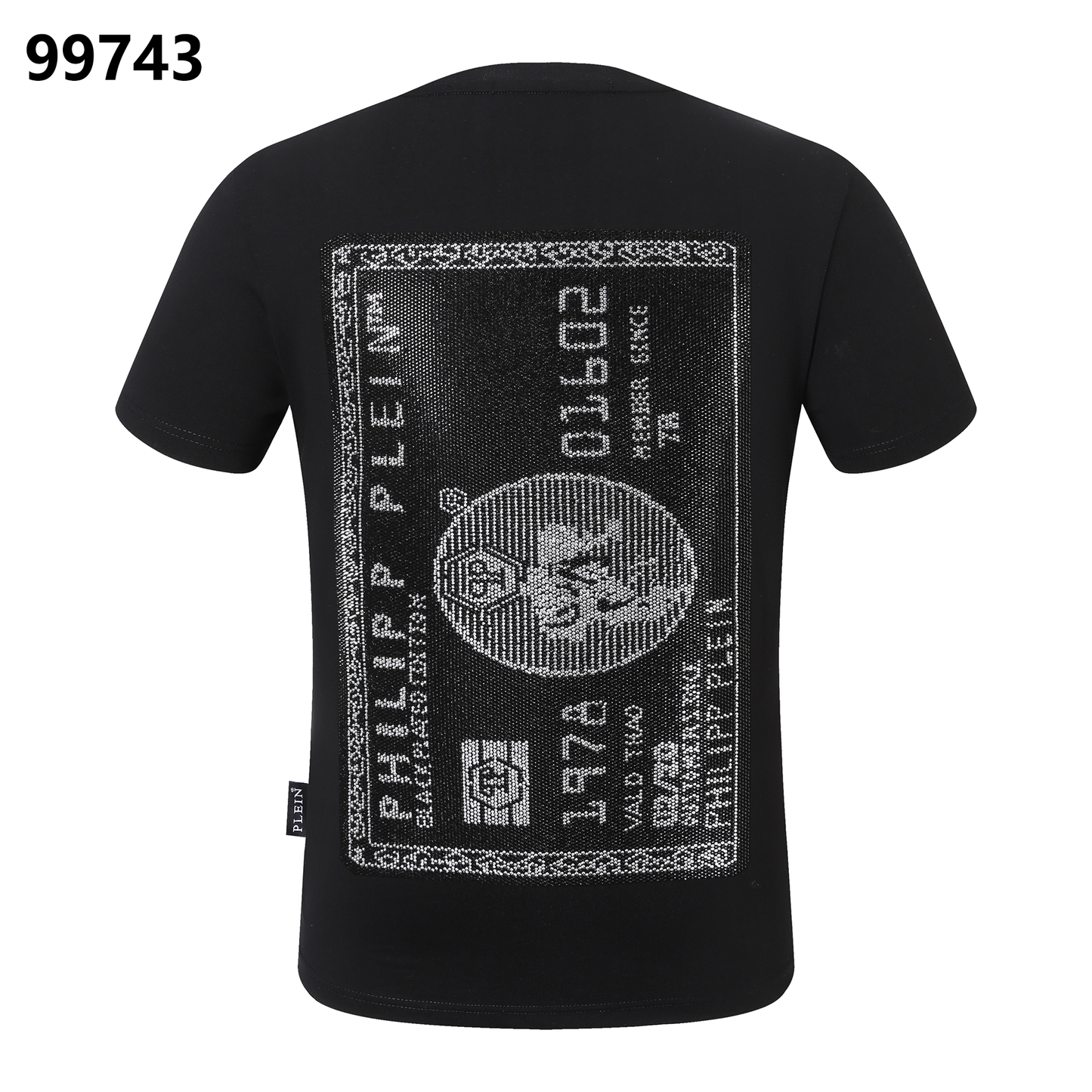 PHILIPP PLEIN “1978” Skull Diamond-Embellished Crew Neck T-Shirt