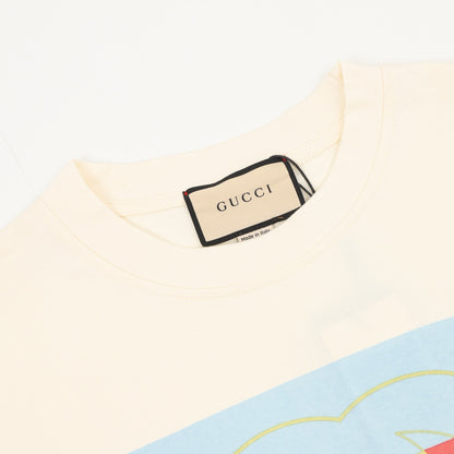 Gucci Short-Sleeve T-Shirt with Double G Print