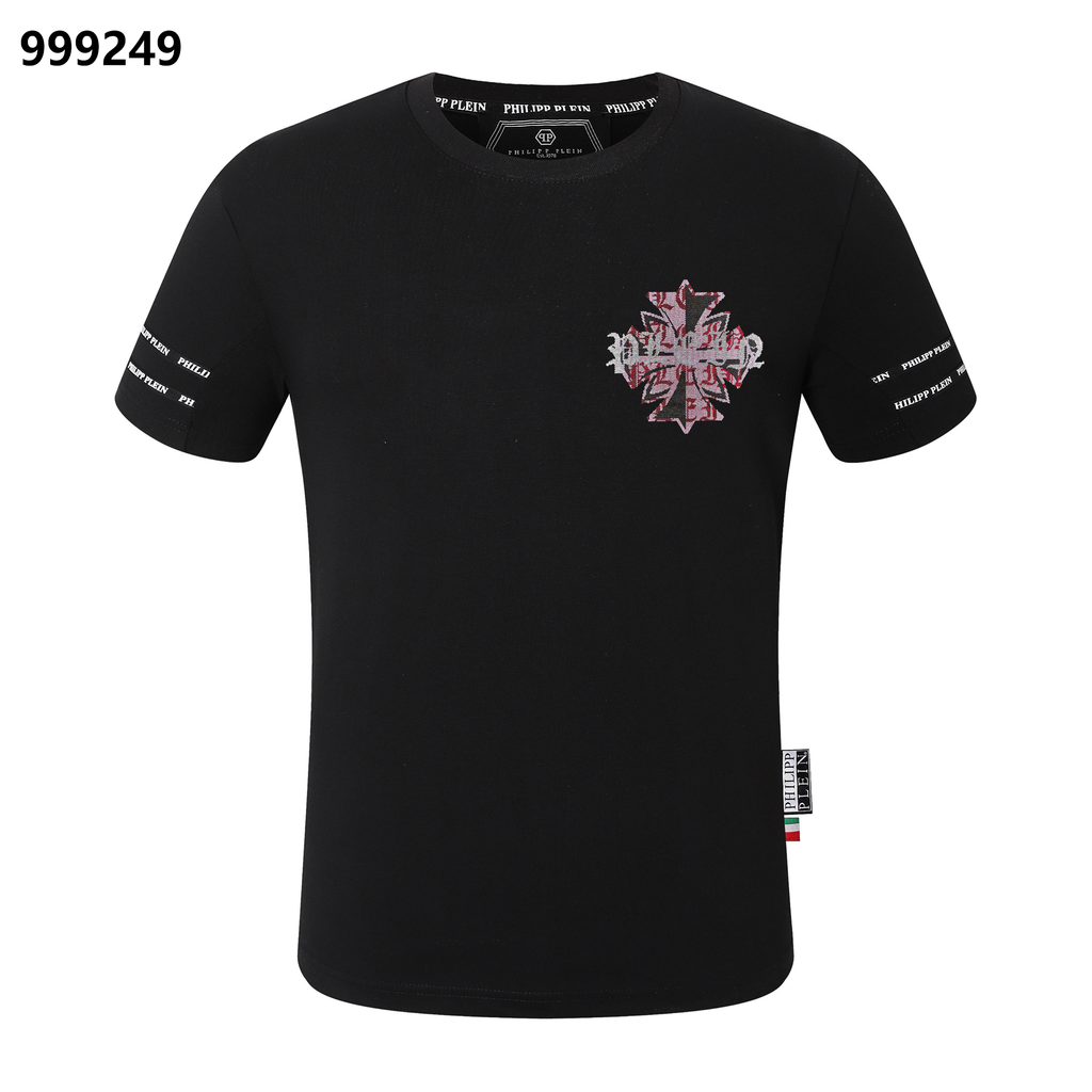 フィリップ プレイン サンクリット メープル リーフ クルーネック Tシャツ
