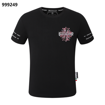 PHILIPP PLEIN Sanskrit Maple Leaf Crew Neck T-Shirt