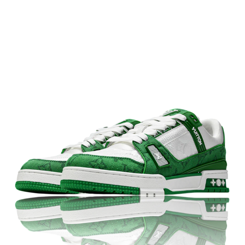 Louis Vuittоп Trainer Low 'Monogram Denim White Green'