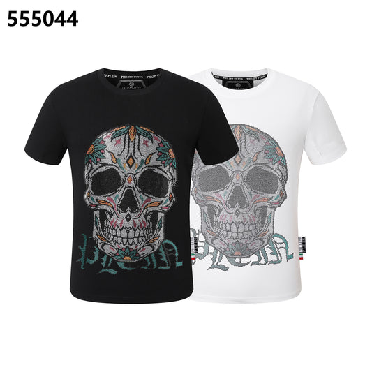 PHILIPP PLEIN Skull-Print Crew-Neck T-Shirt