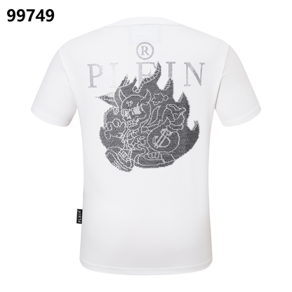 PHILIPP PLEIN Devil Rhinestone Crew Neck T-Shirt
