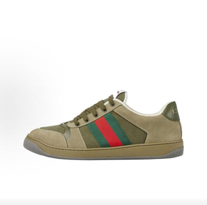 GUCCI Screener Canvas Retro Logo Men's Green