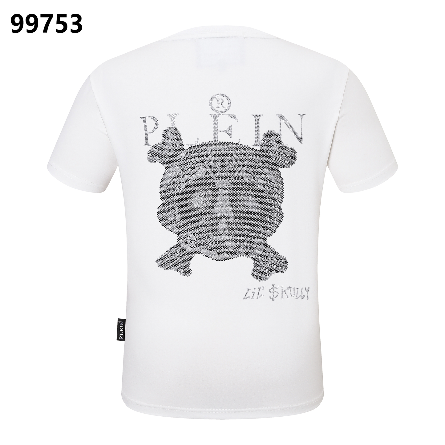 PHILIPP PLEIN T-Shirt „Little Monster“ mit Strasssteinen und Rundhalsausschnitt