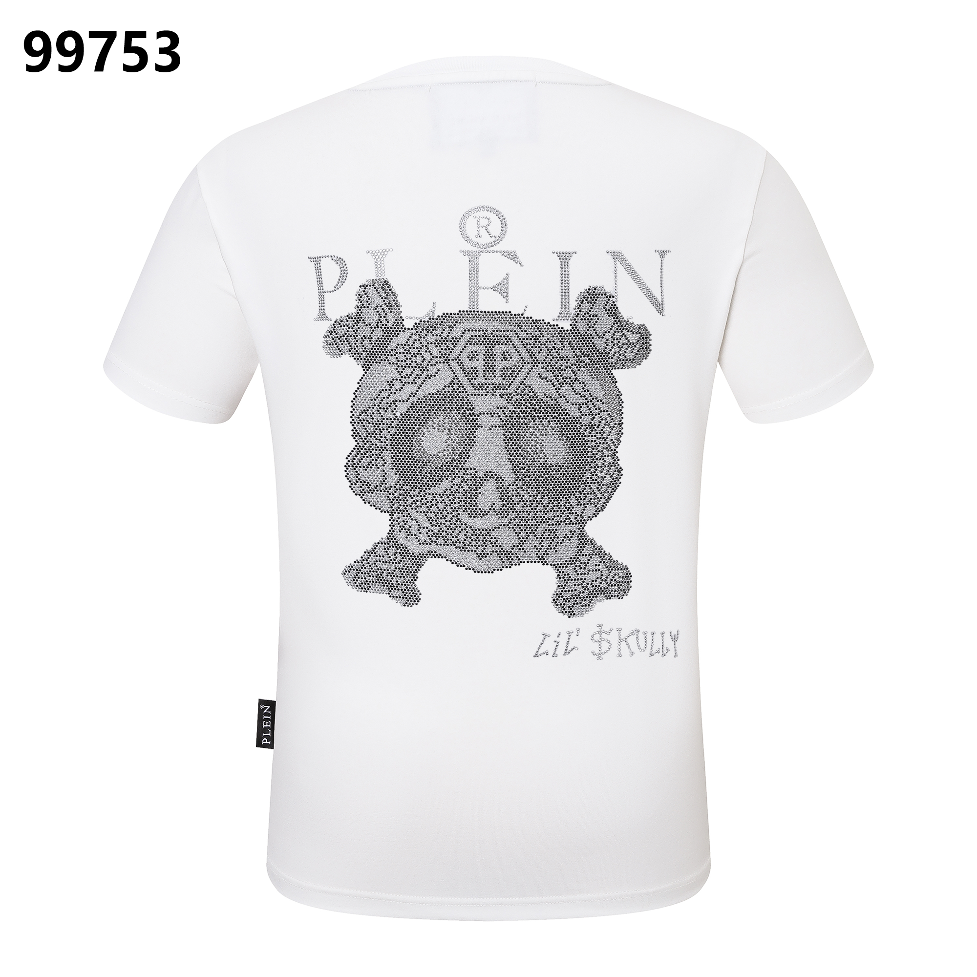 PHILIPP PLEIN リトルモンスター ラインストーン装飾 クルーネックTシャツ