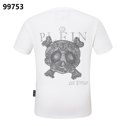 PHILIPP PLEIN T-Shirt „Little Monster“ mit Strasssteinen und Rundhalsausschnitt