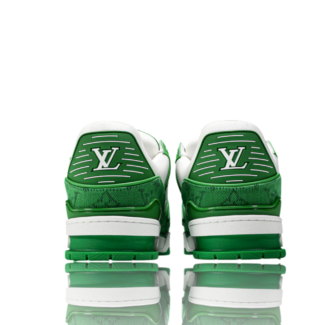 Louis Vuittоп Trainer Low 'Monogram Denim White Green'