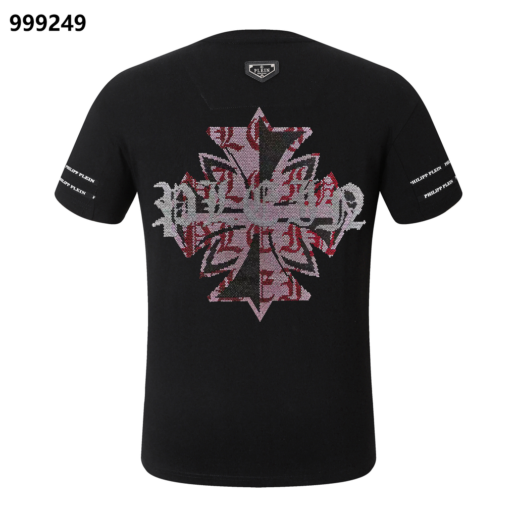 フィリップ プレイン サンクリット メープル リーフ クルーネック Tシャツ