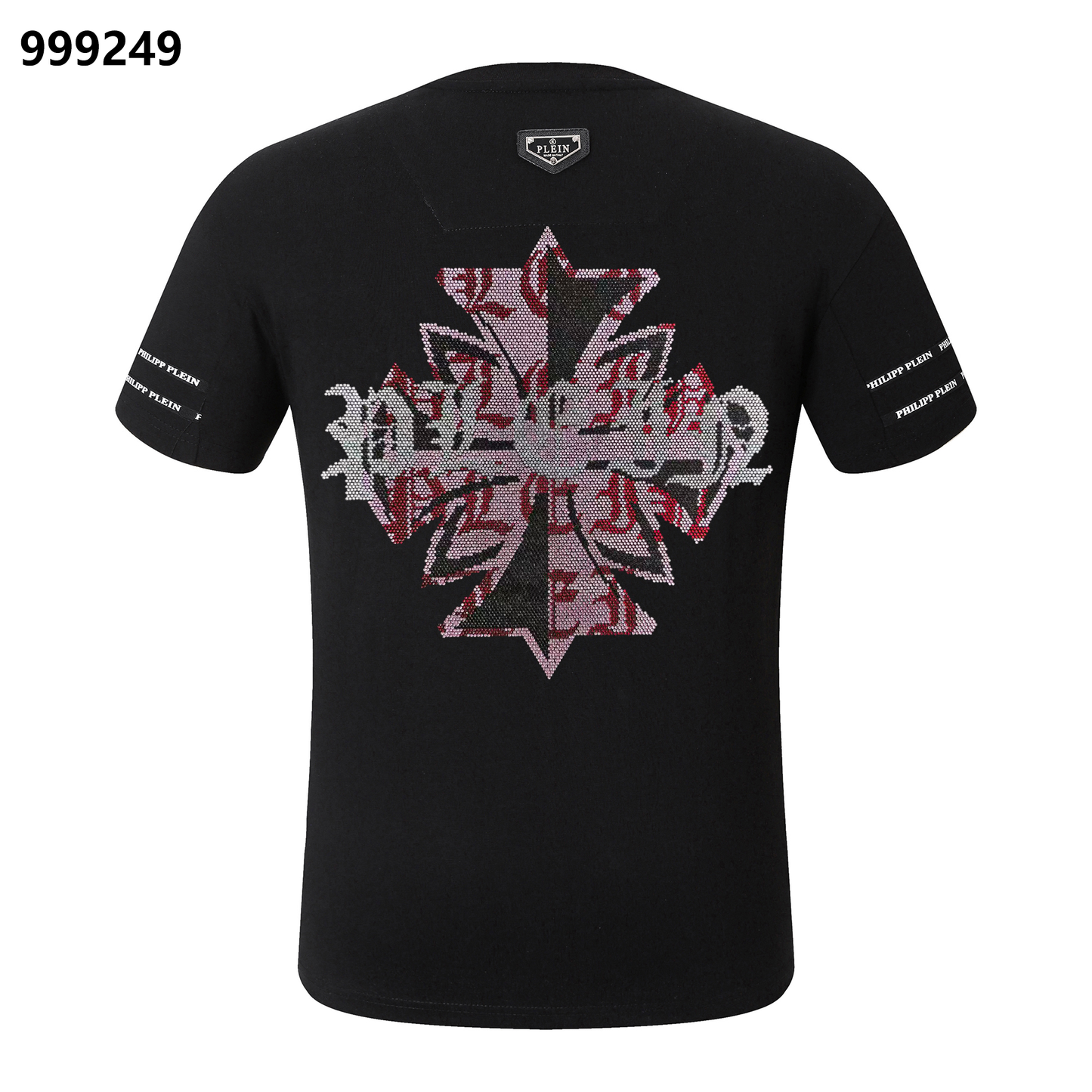 PHILIPP PLEIN Sanskrit Maple Leaf Crew Neck T-Shirt