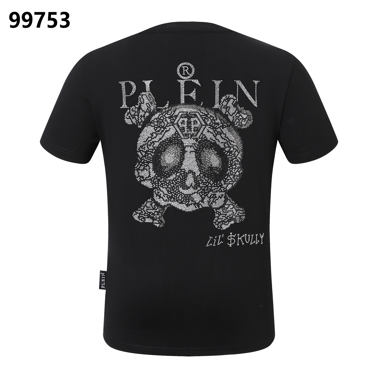 PHILIPP PLEIN T-Shirt „Little Monster“ mit Strasssteinen und Rundhalsausschnitt