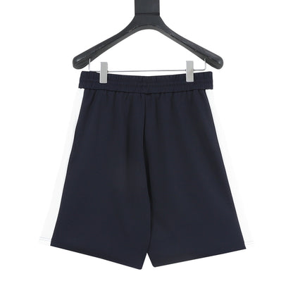 Gucci 26SS Blue and White Two-Tone Embroidered Logo Shorts