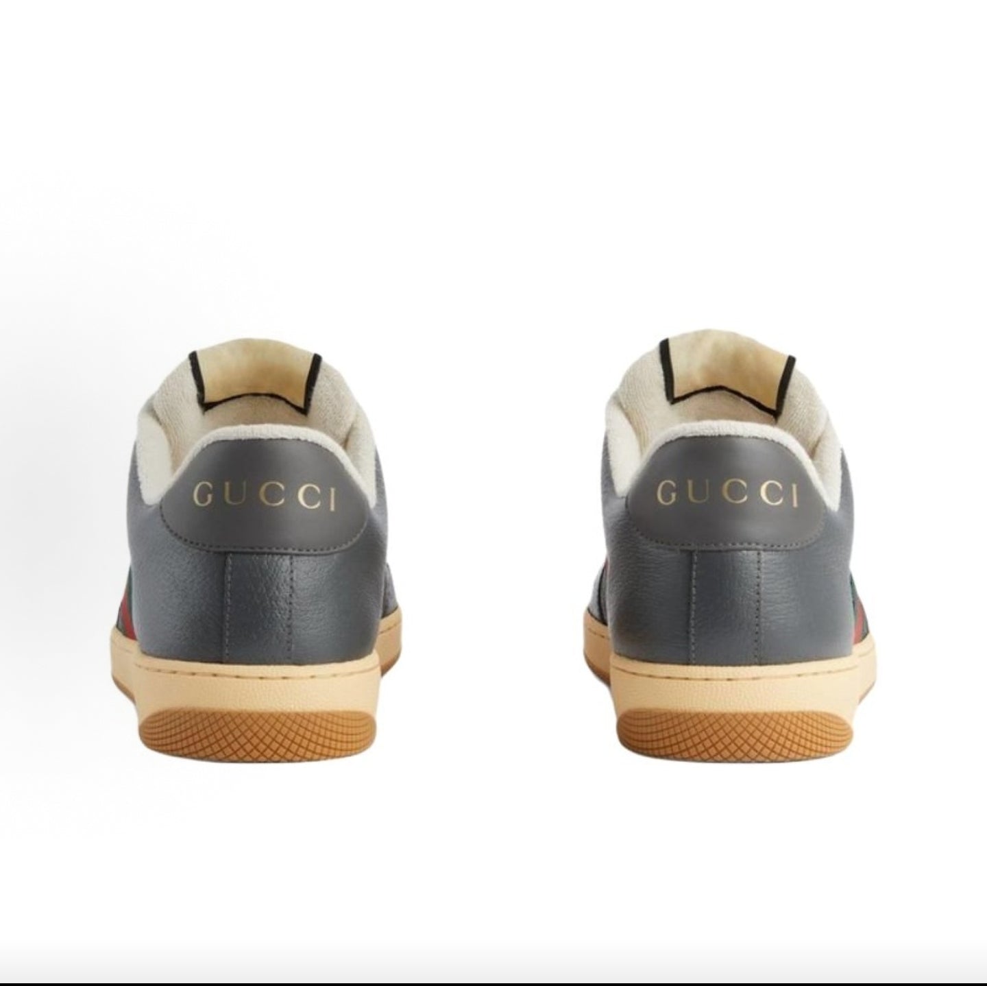GUCCI Screener “Dirty” Sneakers, Canvas, Men's, Gray