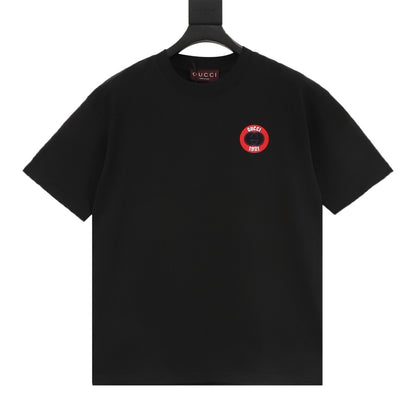 Gucci 26SS 1921 Logo Embroidered Short-Sleeve Shirt