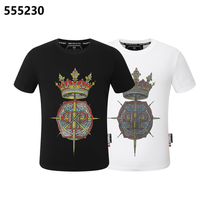 PHILIPP PLEIN T-Shirt mit Rundhalsausschnitt und Kronen-Print