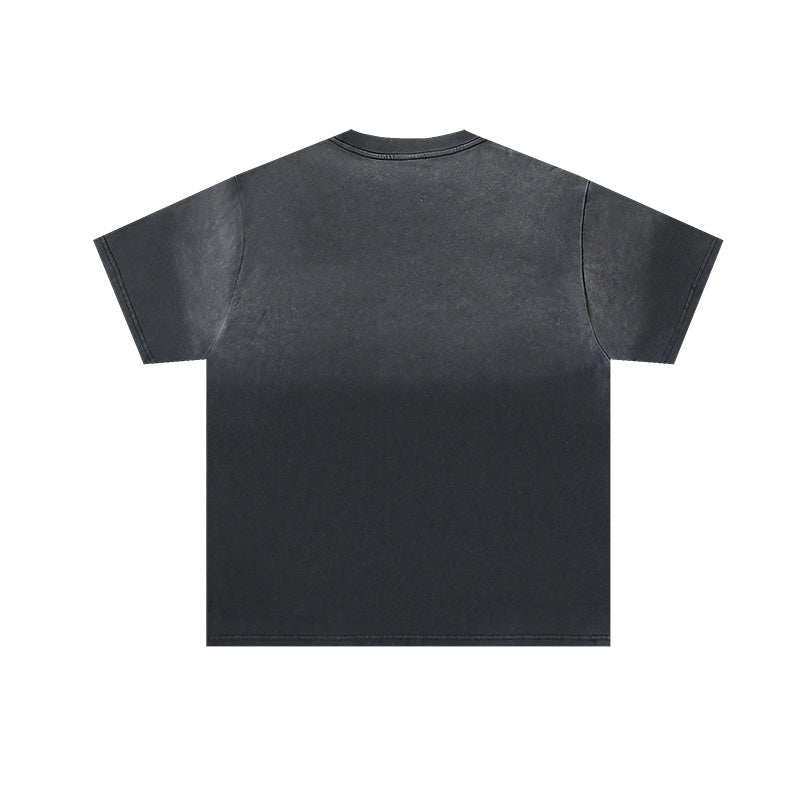 ヴィンテージ風レトロウォッシュTシャツ