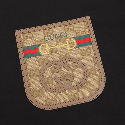 Gucci Short-Sleeve Shirt with Pocket and Floral Patch