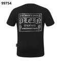 PHILIPP PLEIN ラインストーンレタリングラウンドネックTシャツ
