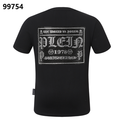 PHILIPP PLEIN Rundhals-T-Shirt mit Strassbuchstaben