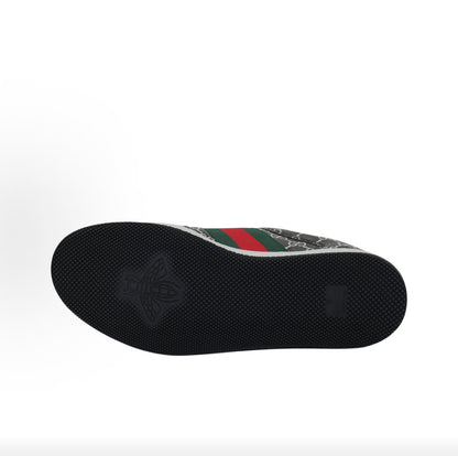 GUCCI Screener “Dirty” Sneakers, Men's, Black and Gray