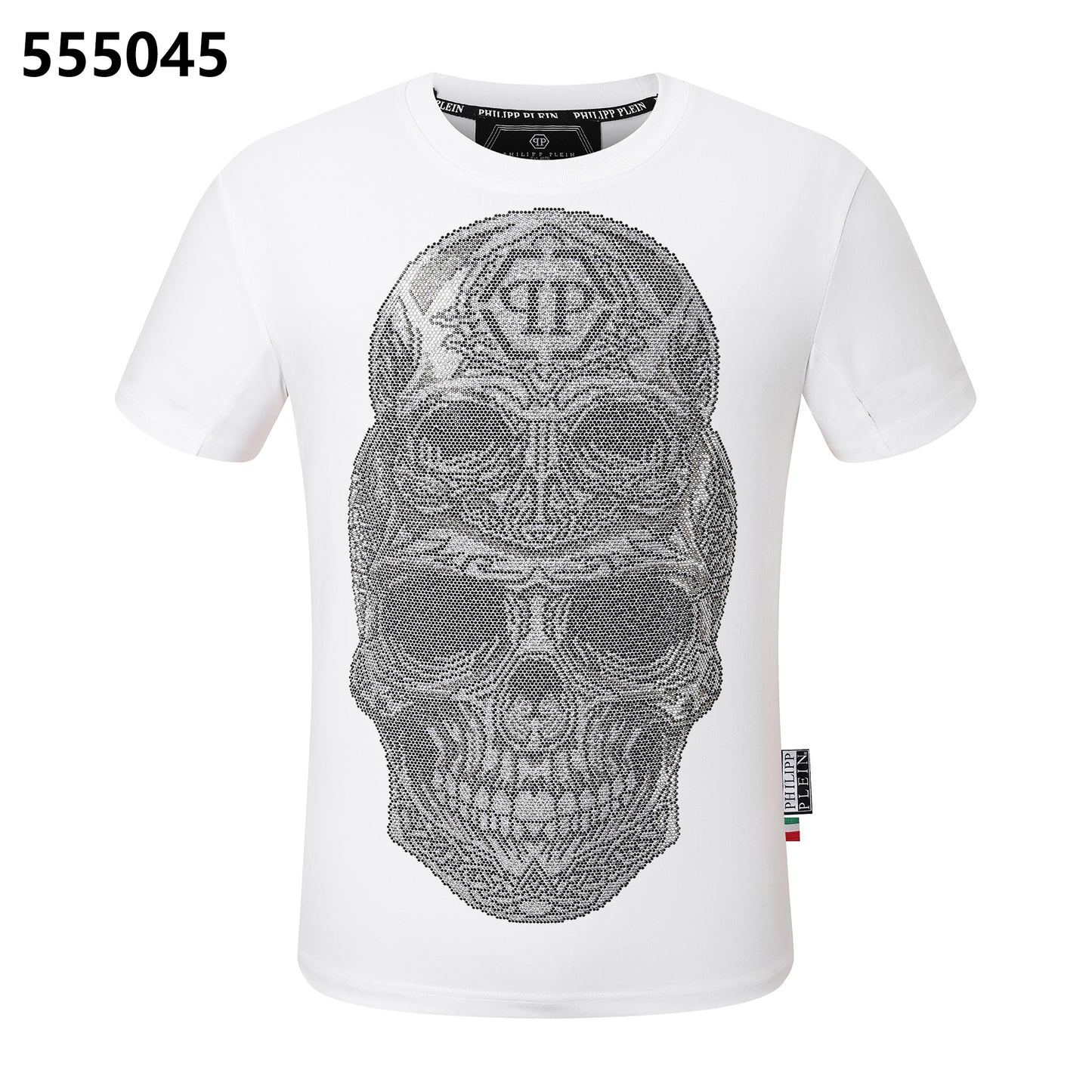 PHILIPP PLEIN Skull-Print Crew-Neck T-Shirt