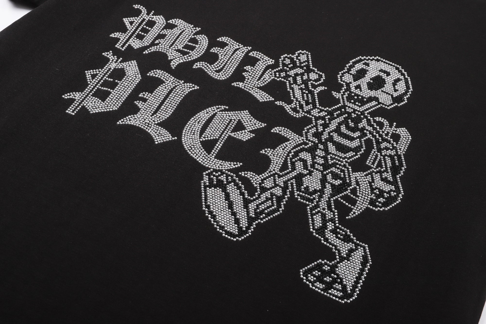 PHILIPP PLEIN スカルとレターデザインの丸首Tシャツ