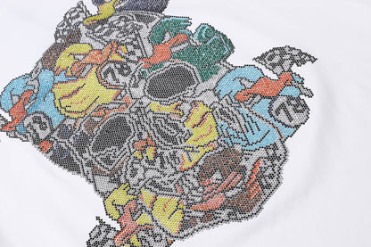 PHILIPP PLEIN Round-neck T-shirt with a skull design