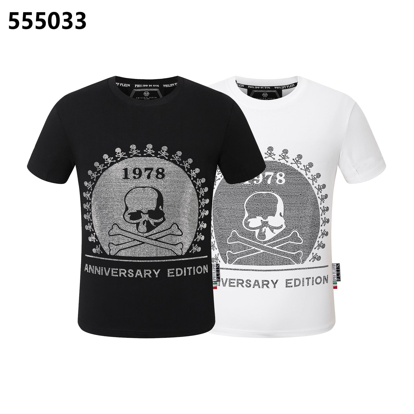 PHILIPP PLEIN 1978 Skull-Print Crew-Neck T-Shirt