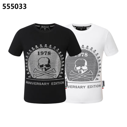 PHILIPP PLEIN 1978 Skull-Print Crew-Neck T-Shirt