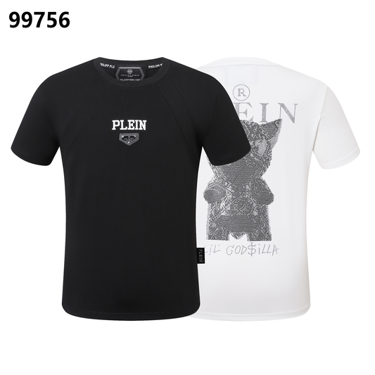 PHILIPP PLEIN Little Dinosaur Rhinestone Round-Neck T-Shirt