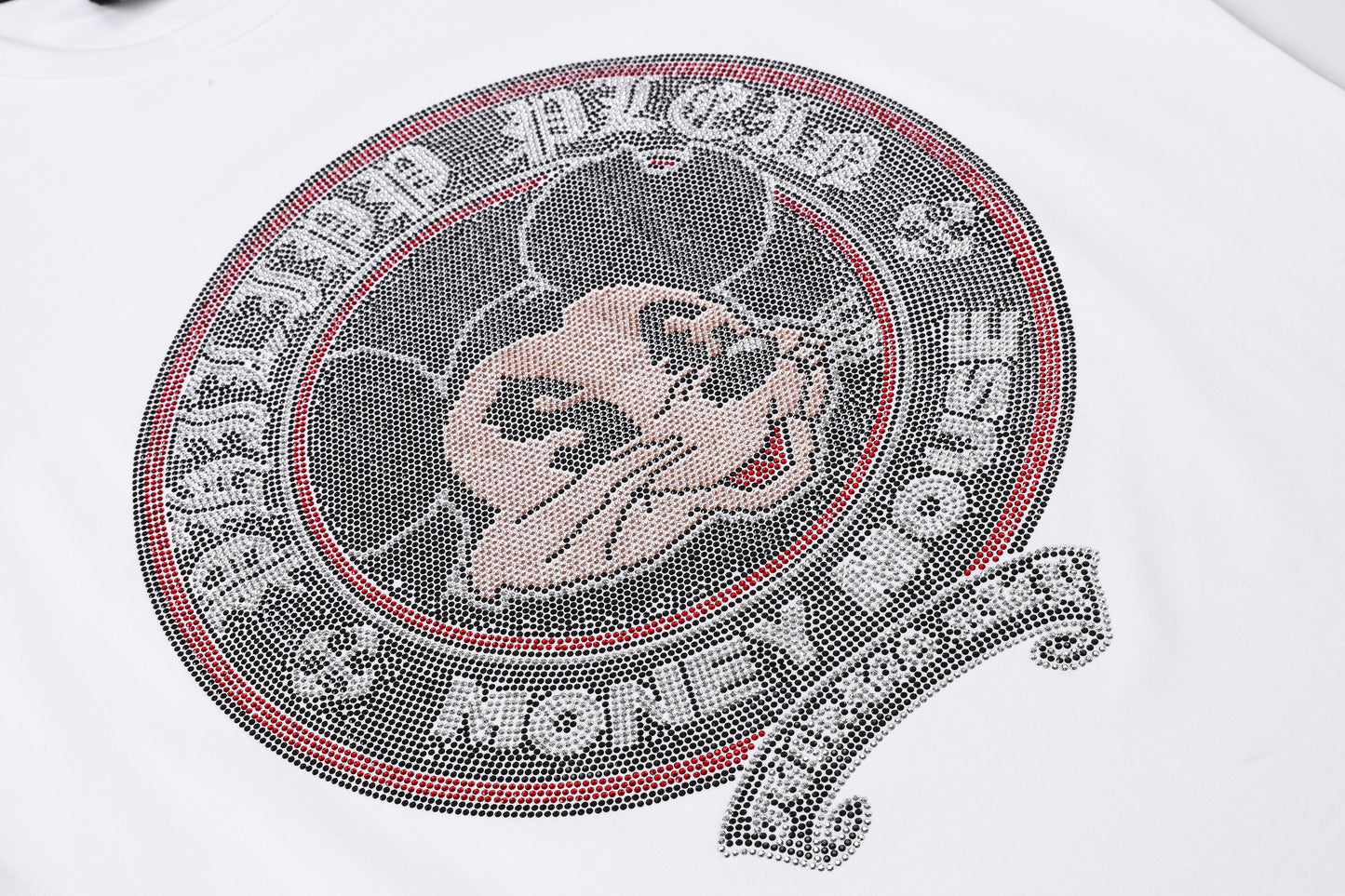PHILIPP PLEIN T-Shirt mit Mickey-Mouse-Print und Rundhalsausschnitt