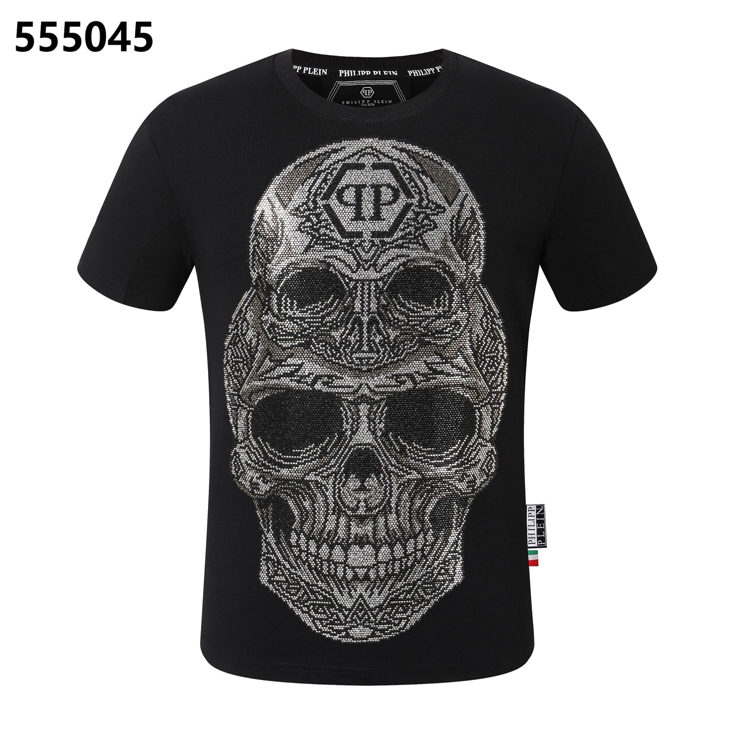 PHILIPP PLEIN Skull-Print Crew-Neck T-Shirt