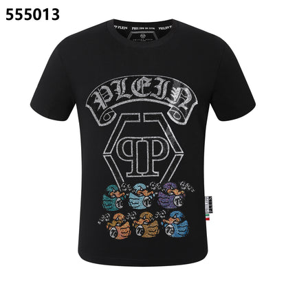 PHILIPP PLEIN Rundhals-T-Shirt mit 6 Enten-Motiv