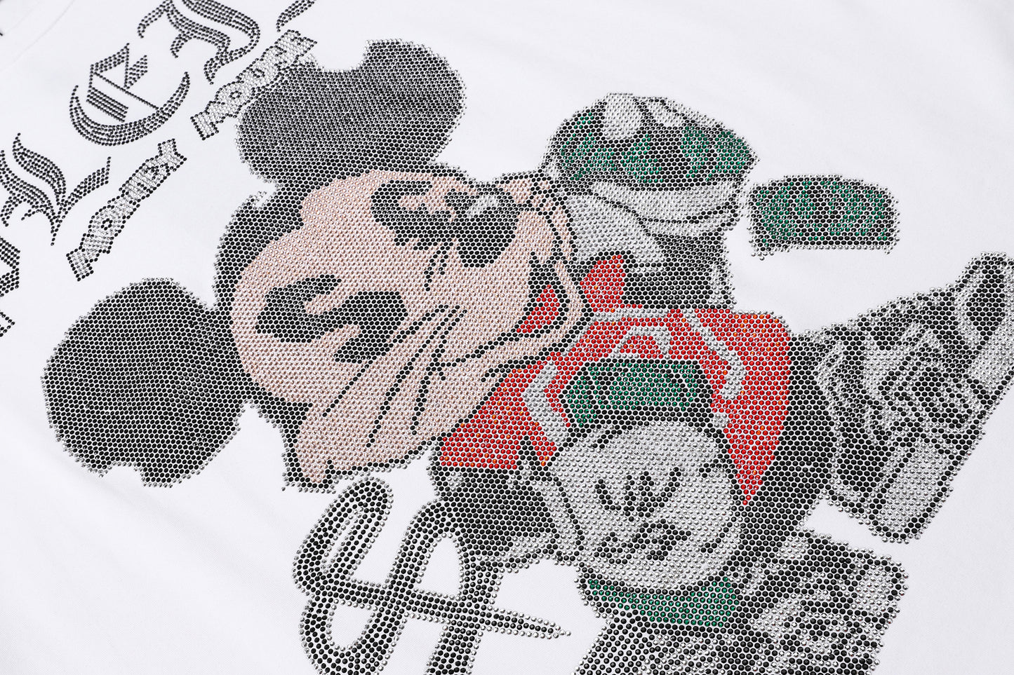 PHILIPP PLEIN T-Shirt mit Rundhalsausschnitt und Micky-Maus-Print