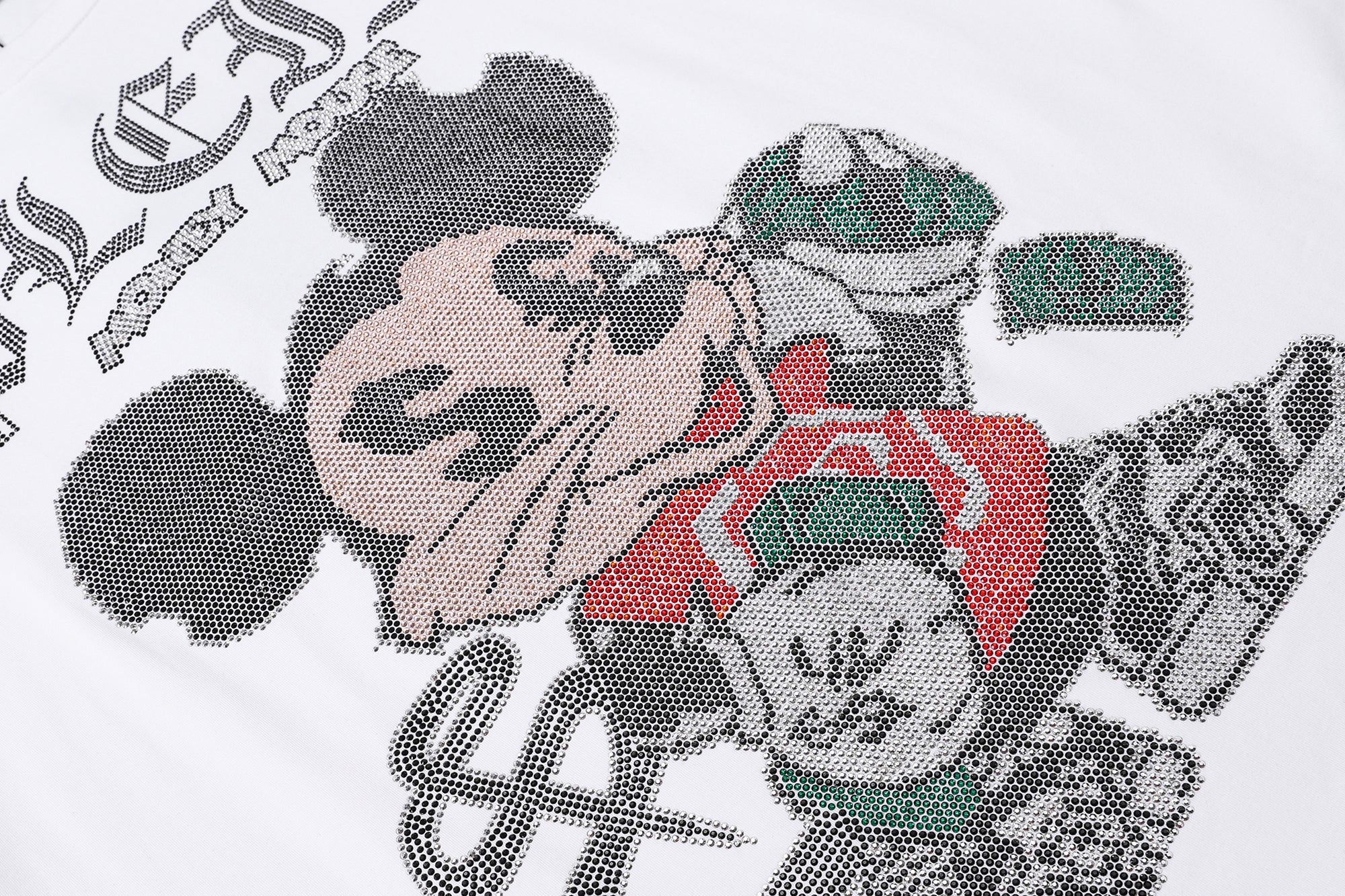 フィリップ プレイン ミッキーマウス プリント クルーネック Tシャツ