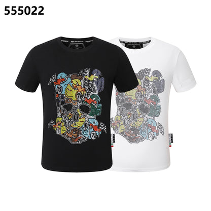 PHILIPP PLEIN Round-neck T-shirt with a skull design